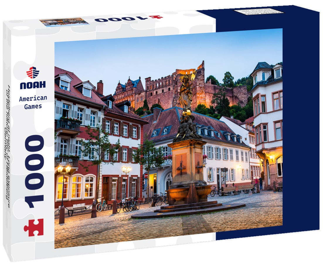 Noah Jigsaw Puzzle Heidelberg at night, Long exposure of the historic city of Heidelberg, Germany 1000 pieces