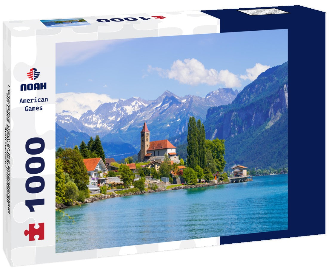 Noah Jigsaw Puzzle Panoramic view of the Brienzerstadt on Lake Brienz near Interlaken, Switzerland 1000 pieces