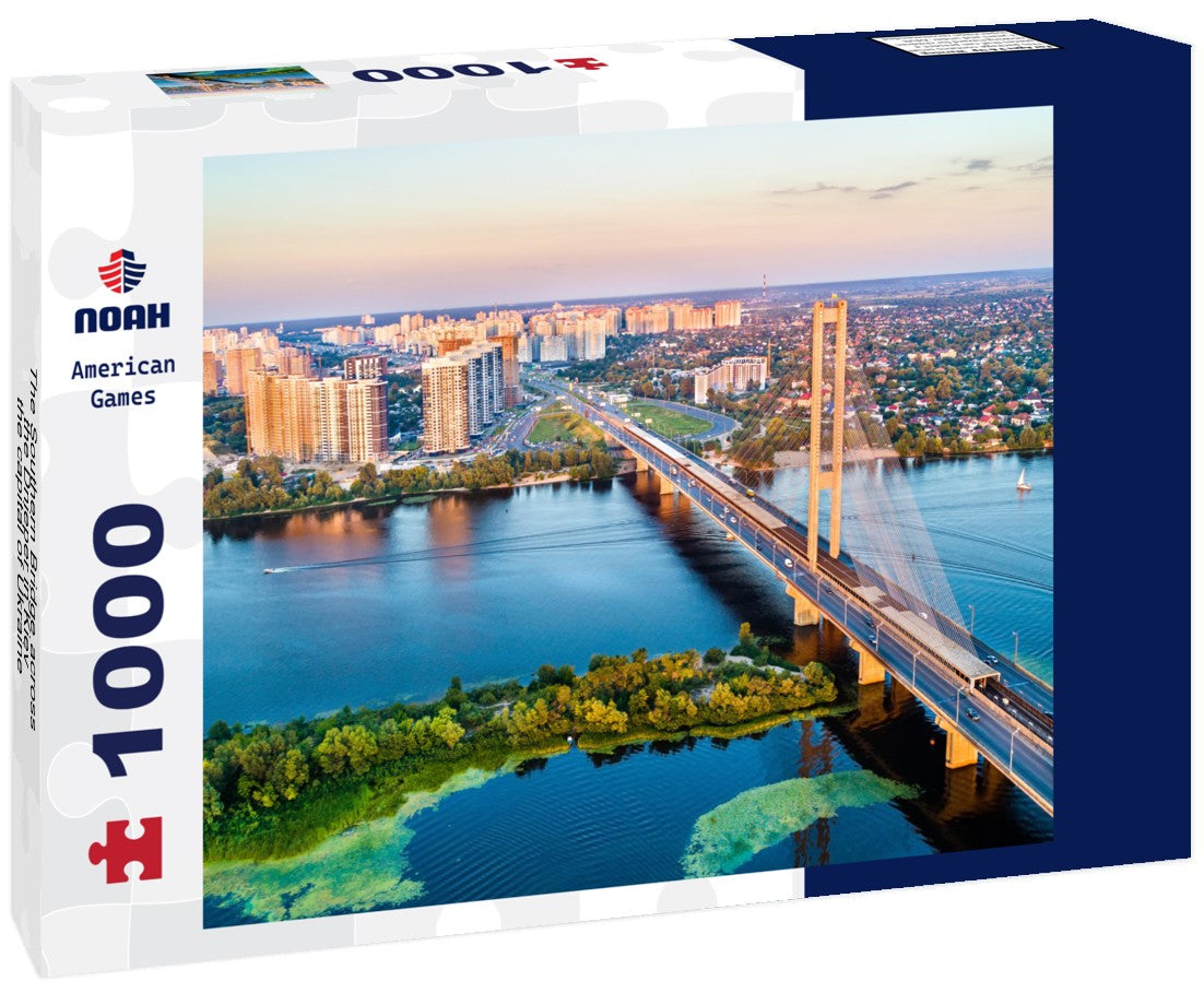 Noah Jigsaw Puzzle The Southern Bridge across the Dnieper in Kiev, the capital of Ukraine 1000 pieces