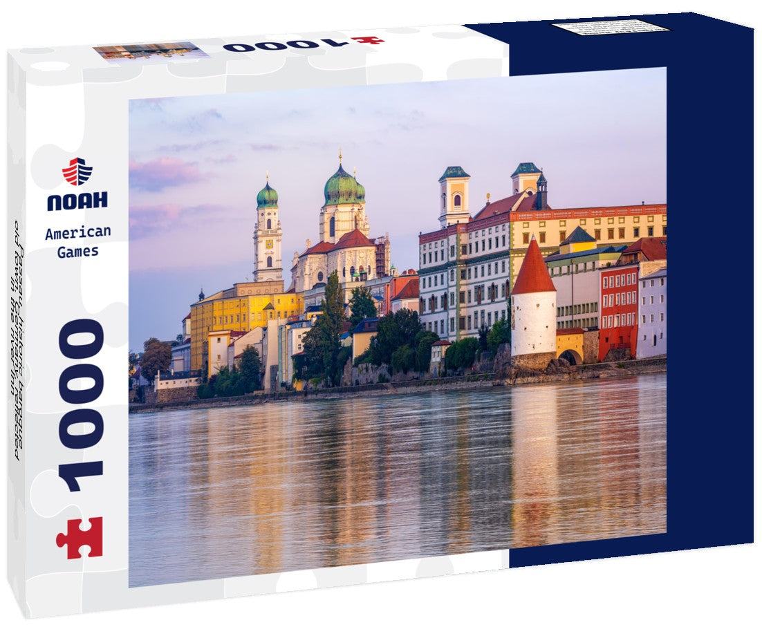 Noah Jigsaw Puzzle Passau, historic baroque old town, Germany, reflected in the river Inn 1000 pieces