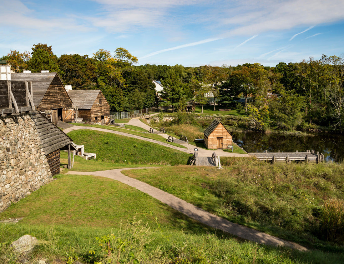 Noah Jigsaw Puzzle National Historic Saugus Iron Works about 10 miles from Boston in Saugus, Massachusetts 1000 pieces