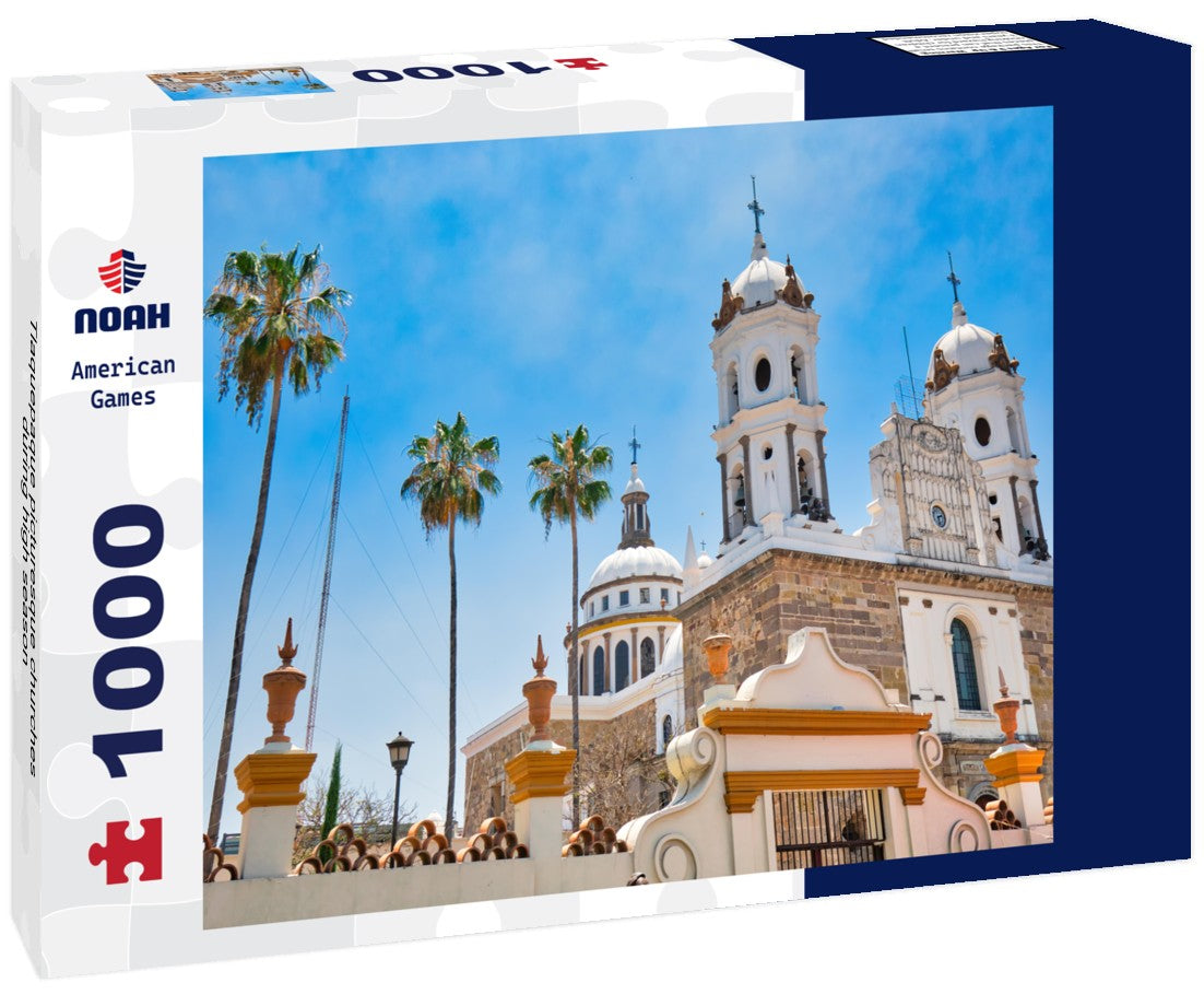 Noah Jigsaw Puzzle Tlaquepaque picturesque churches during high season 1000 pieces