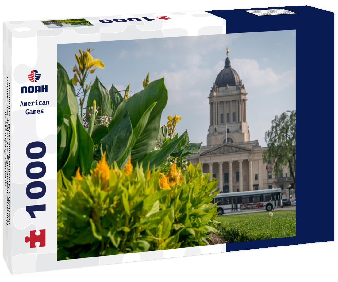 Noah Jigsaw Puzzle Manitoba Legislative Building originally named the Manitoba Parliament Building in Winnipeg Canada 1000 pieces