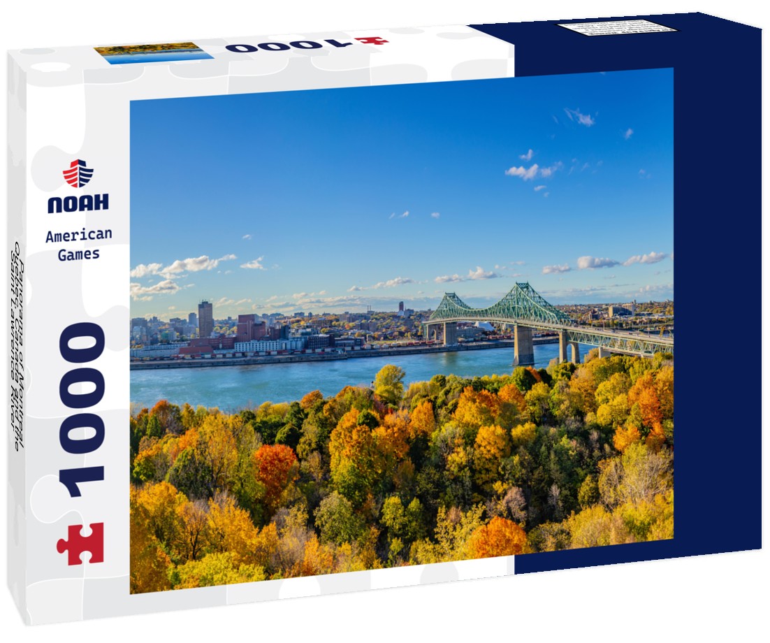 Noah Jigsaw Puzzle Panorama of Montreal, Quebec, Canada and the Saint Lawrence River 1000 pieces