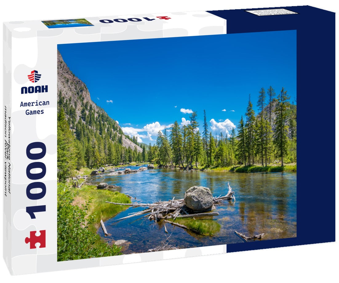 Noah Jigsaw Puzzle Yellowstone National Park - madison River viewpoint, west gate, Wyoming, USA 1000 pieces