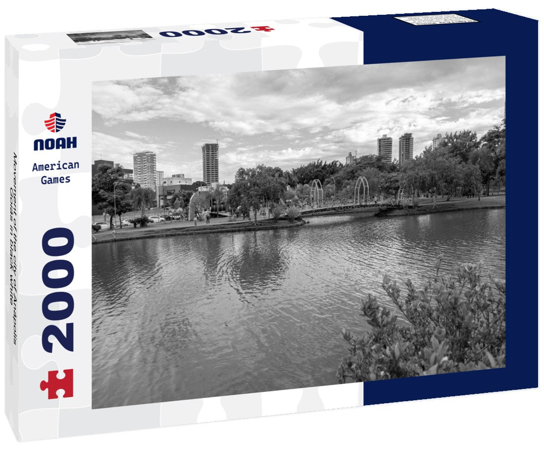 Noah Jigsaw Puzzle Movement of the city of Anápolis, Goiás in black white 2000 pieces