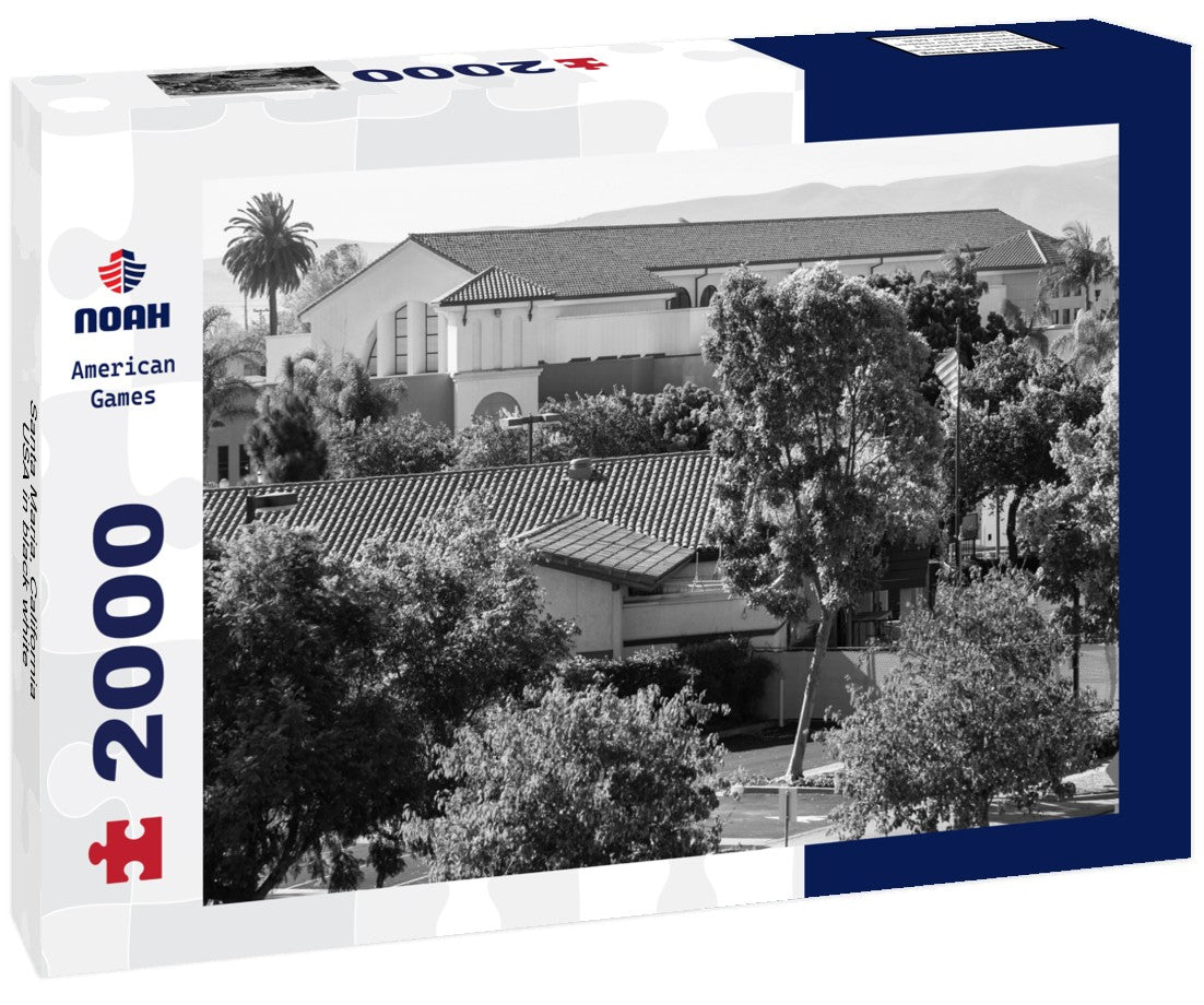 Noah Jigsaw Puzzle Santa Maria, California, USA in black white 2000 pieces
