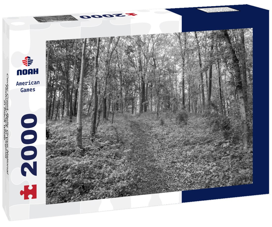 Noah Jigsaw Puzzle Cedar Creek Belle Grove National Historical Park in Virginia in black white 2000 pieces