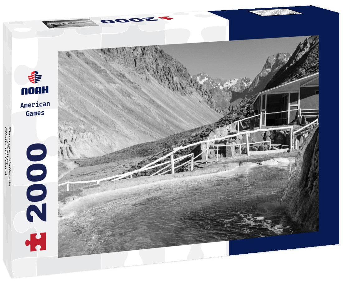 Noah Jigsaw Puzzle Termas Valle de Colina - Chile in black white 2000 pieces