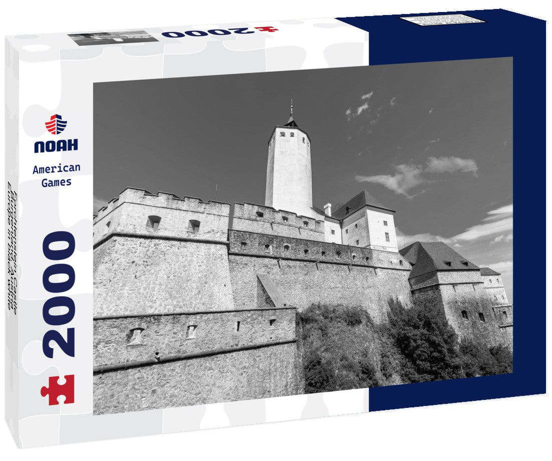 Noah Jigsaw Puzzle Forchtenstein Castle, Burgenland, Austria, Europe in black white 2000 pieces