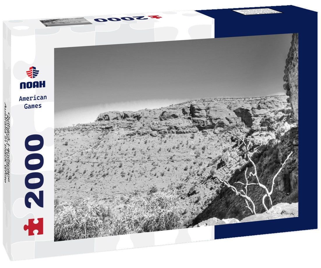 Noah Jigsaw Puzzle Outback Landscape, Northern Territory, Australia in black white 2000 pieces