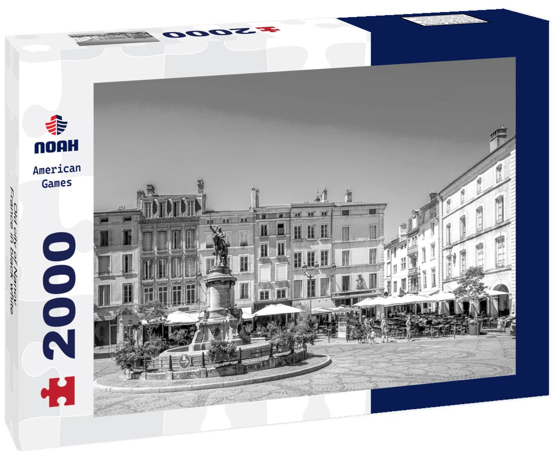 Noah Jigsaw Puzzle Old city of Nancy, France in black white 2000 pieces