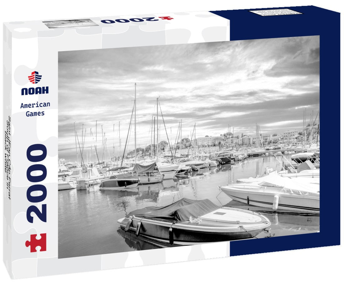 Noah Jigsaw Puzzle Saint JEan C?p Ferrat, South of France in black white 2000 pieces