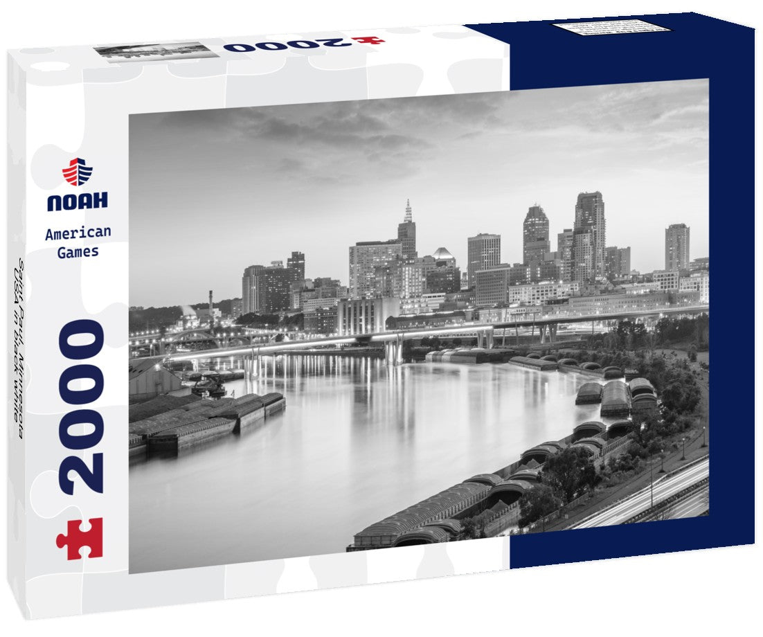 Noah Jigsaw Puzzle Saint Paul, Minnesota, USA in black white 2000 pieces