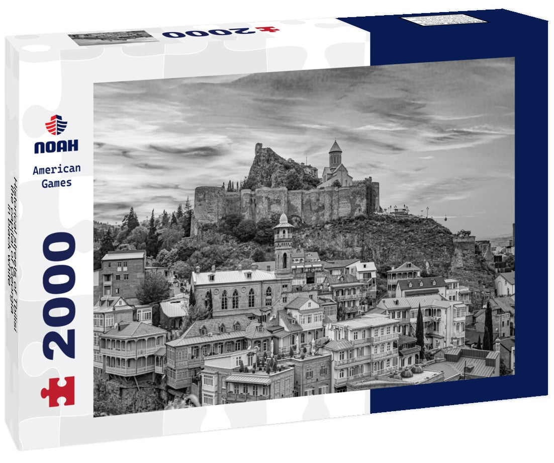 Noah Jigsaw Puzzle Historical streets of Tbilisi, the capital of Georgia in black white 2000 pieces
