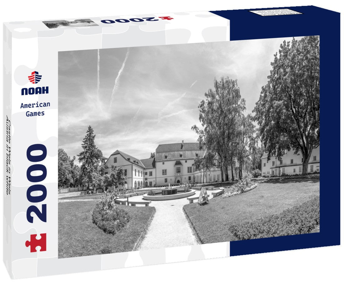 Noah Jigsaw Puzzle Castle Wels in Wels, Austria in black white 2000 pieces