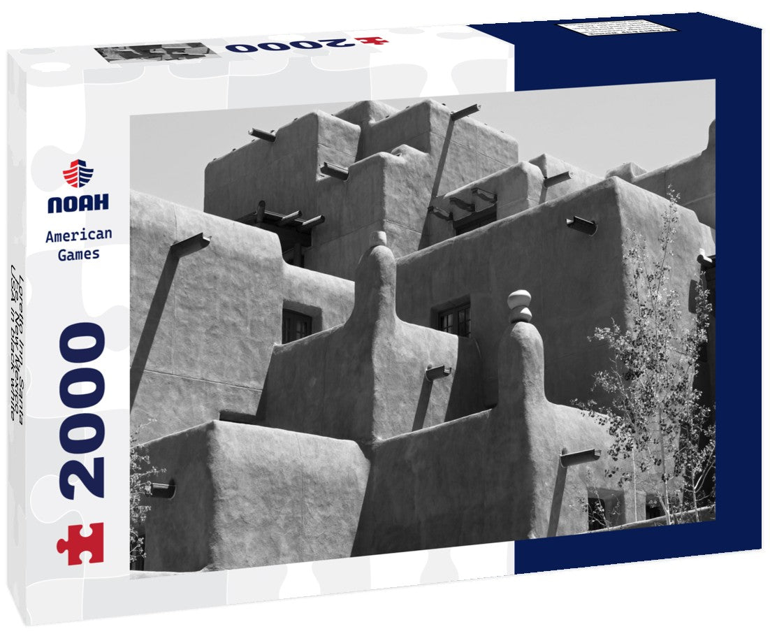 Noah Jigsaw Puzzle Loretto Inn, Santa Fe, New Mexico, USA in black white 2000 pieces