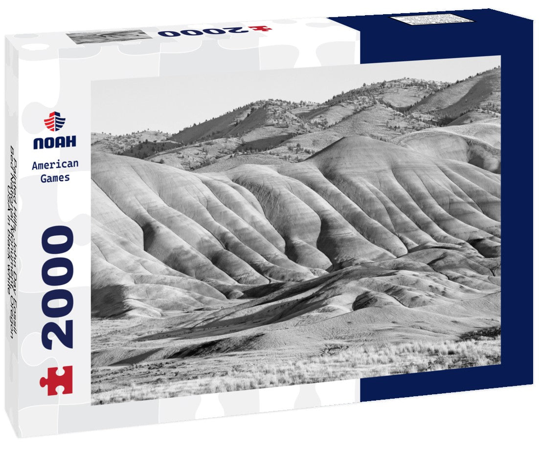 Noah Jigsaw Puzzle Painted Hills, John Day Fossil Bed National Monument, Oregon, USA in black white 2000 pieces