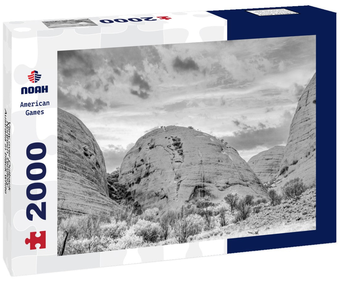 Noah Jigsaw Puzzle View over Outback, Northern Territory, Australia in black white 2000 pieces