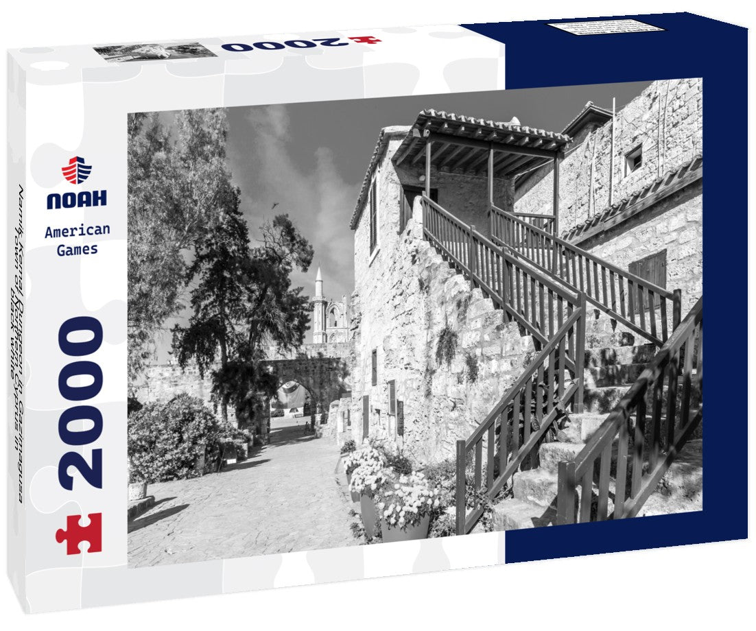 Noah Jigsaw Puzzle Namik Kemal Dungeon in Gazimagusa Town of Northern Cyprus in black white 2000 pieces