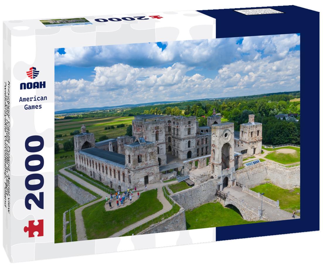 Noah Jigsaw Puzzle Krzyztopor Castle Poland. Aerial view of old, ruined castle in Ujazd, Swietokrzyskie Voivodeship, Poland 2000 pieces