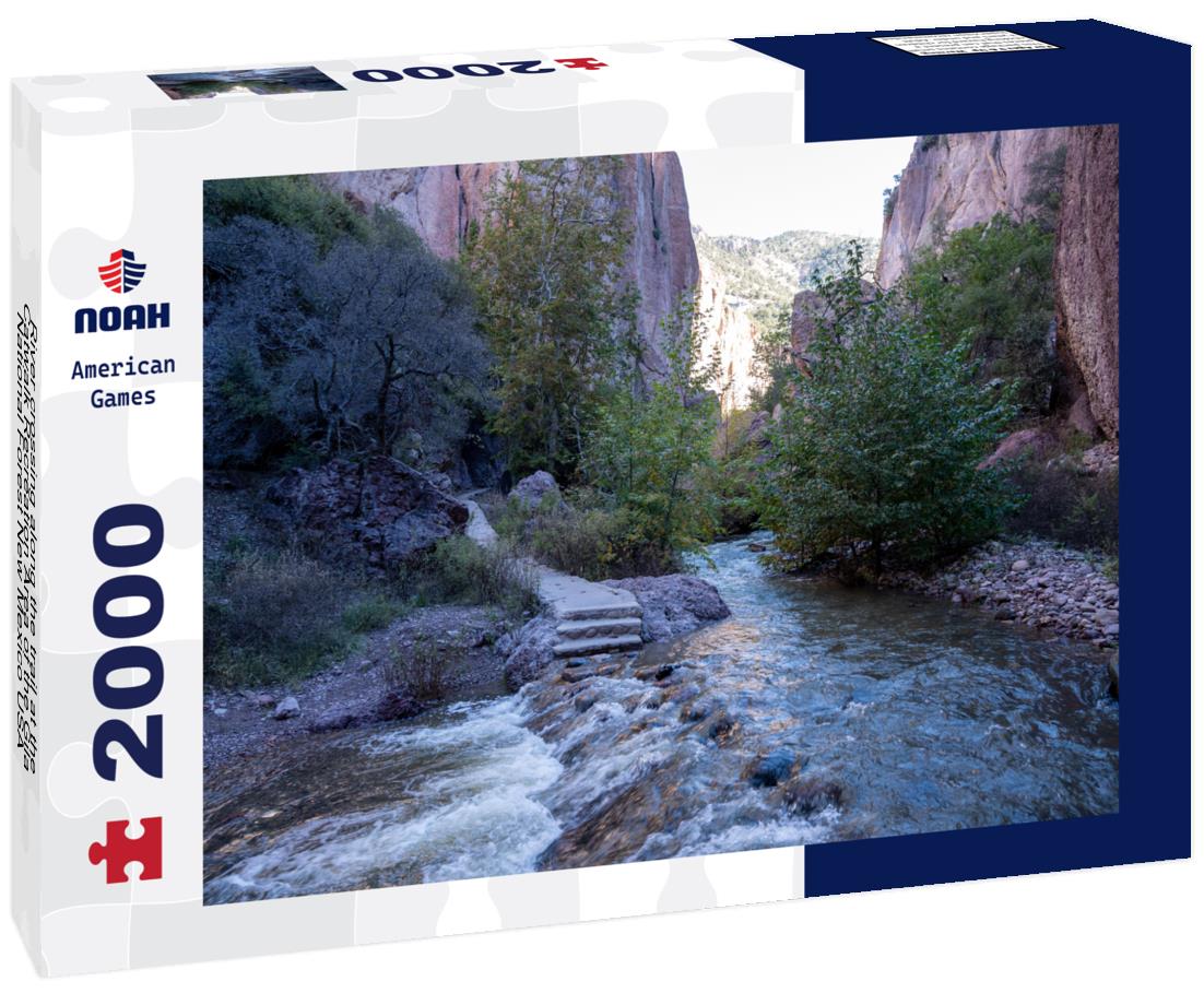 Noah Jigsaw Puzzle River crossing along the trail at the Catwalk Recreation Area of the Gila National Forest New Mexico USA 2000 pieces