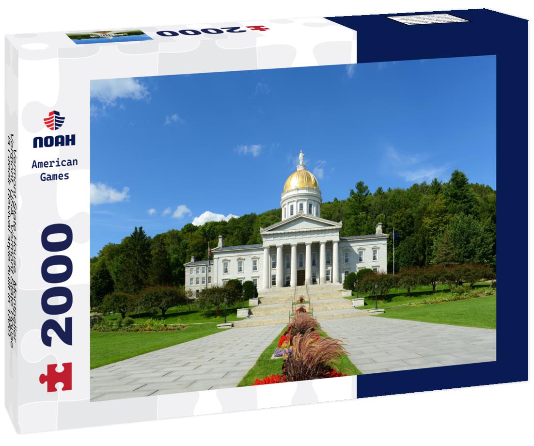 Noah Jigsaw Puzzle Vermont State House, Montpelier, Vermont, USA. Vermont State House is Greek Revival style built in 1859 2000 pieces