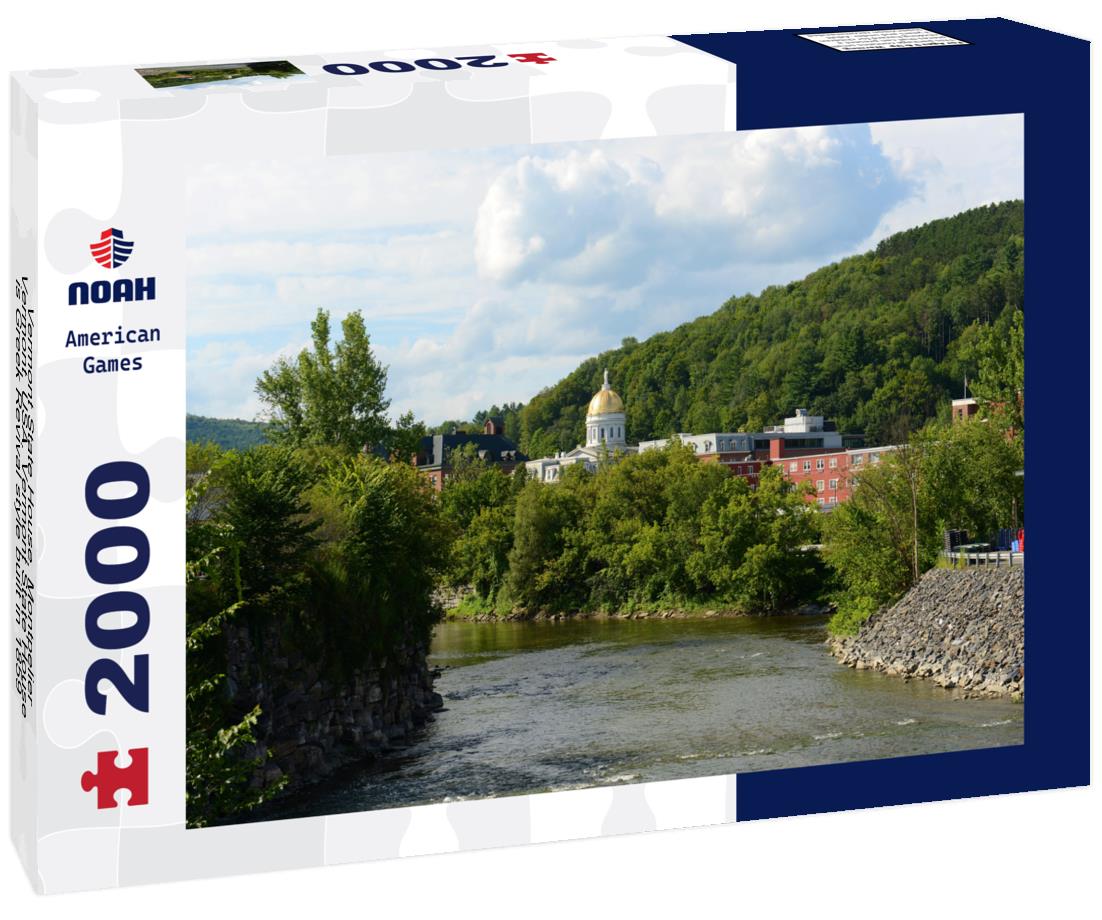 Noah Jigsaw Puzzle Vermont State House, Montpelier, Vermont, USA. Vermont State House is Greek Revival style built in 1859 2000 pieces