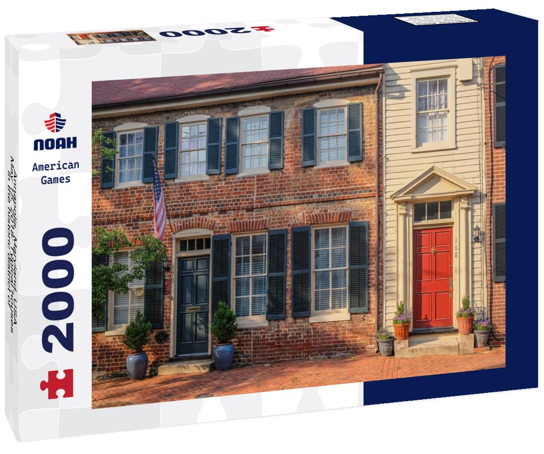 Noah Jigsaw Puzzle Annapolis, Maryland, USA - May 15, 2018: Typical houses in the historic district of Annapolis, Maryland 2000 pieces