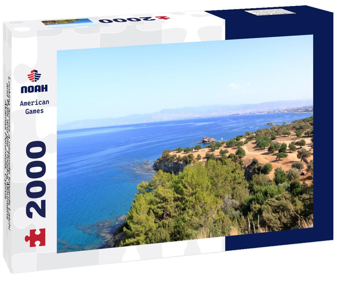 Noah Jigsaw Puzzle Looking across a campsite towards Latchi and Polis and the Troodos Mountains, Akamas Peninsula, Cyprus 2000 pieces