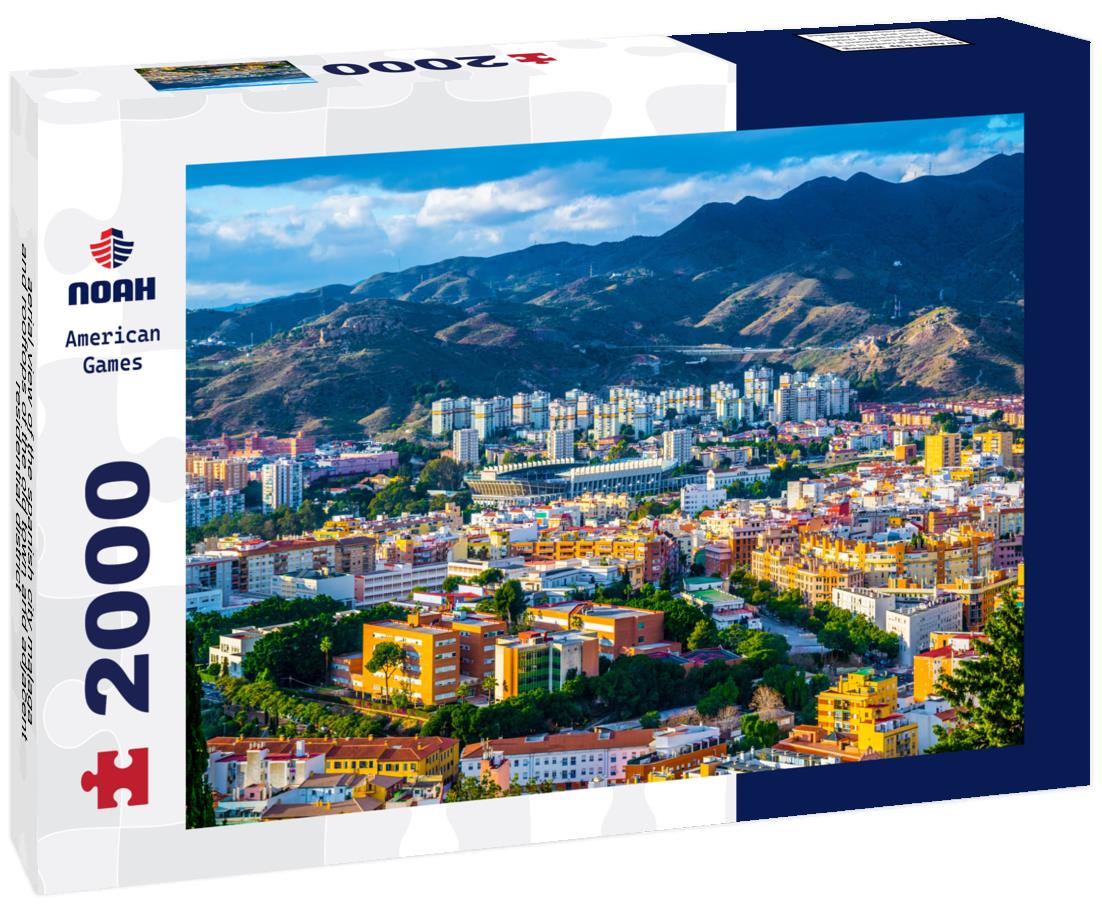 Noah Jigsaw Puzzle aerial view of the spanish city malaga and rooftops of the old town and adjacent residential district 2000 pieces