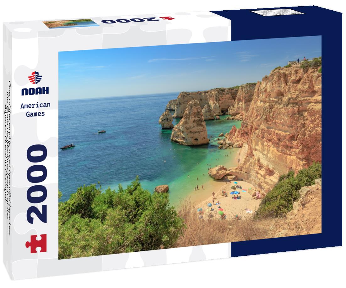 Noah Jigsaw Puzzle One of the worlds most beautiful beaches, the Praia da Marihna beach at the Algarve Coast in Portugal 2000 pieces