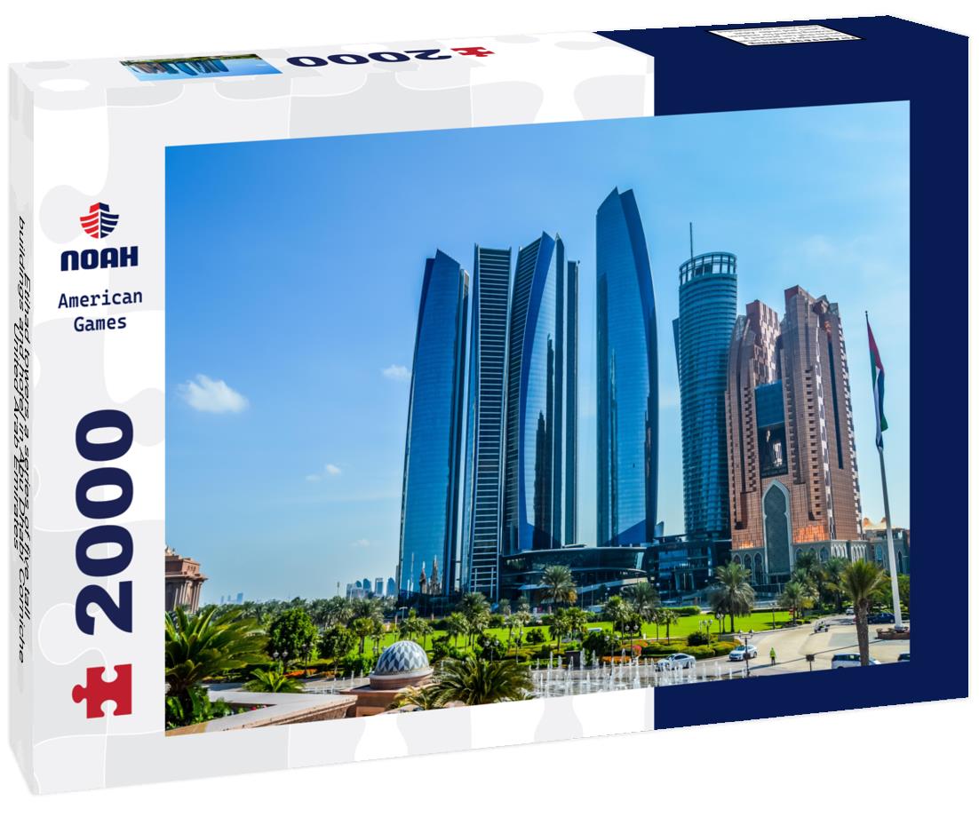 Noah Jigsaw Puzzle Etihad towers,a series of five tall buildings and hotel in Abu Dhabi Corniche, United Arab Emirates 2000 pieces