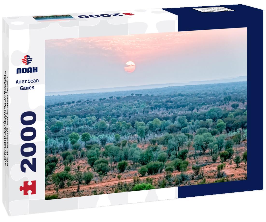 Noah Jigsaw Puzzle Aerial view of the sunrise in the outback near Alice Springs in the Northern Territory of Australia 2000 pieces