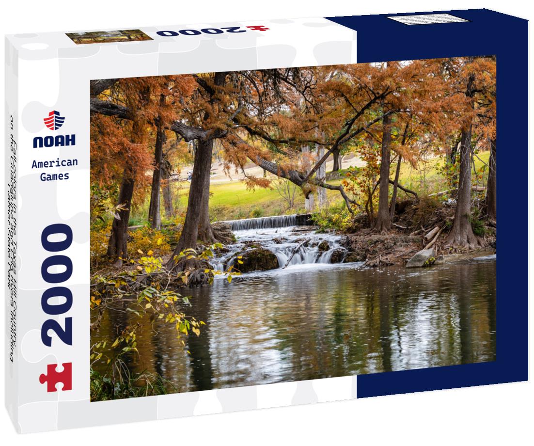 Noah Jigsaw Puzzle Fall colors in the Texas Hill Country on the Guadalupe and Frio rivers including Garner State Park 2000 pieces