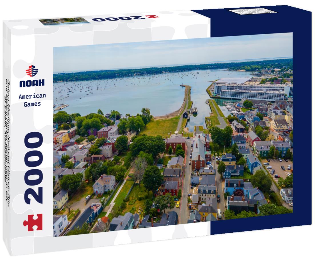 Noah Jigsaw Puzzle Salem Maritime National Historic Site and Salem Harbor aerial view in city of Salem, Massachusetts 2000 pieces