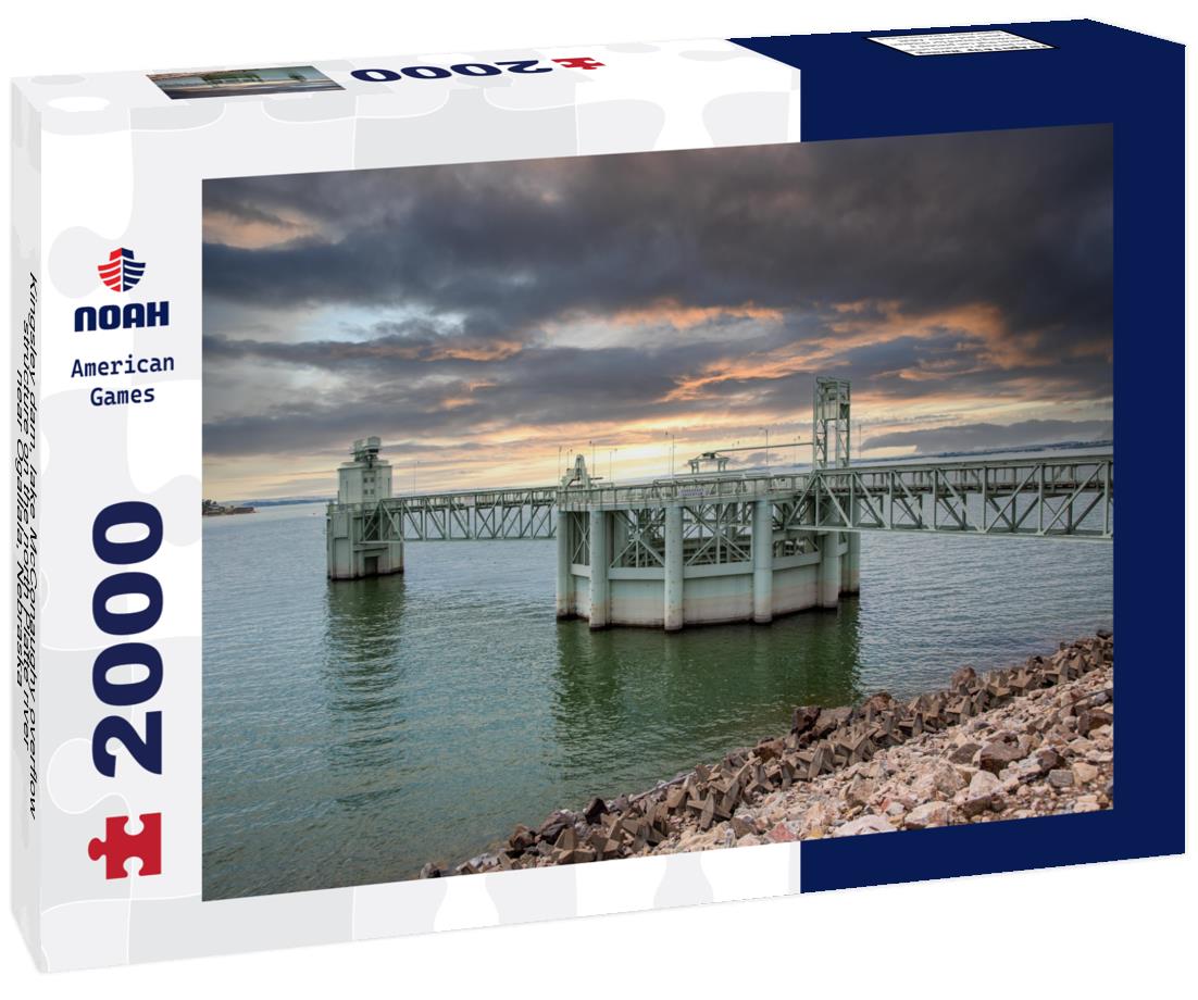 Noah Jigsaw Puzzle Kingsley dam, lake McConaughy overflow structure on the north Platte river near Ogallala, Nebraska 2000 pieces