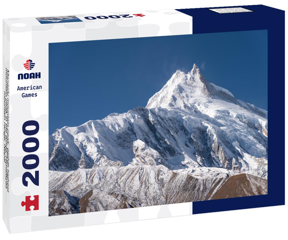 Noah Jigsaw Puzzle Manaslu mountain peak, eighth highest mountain peak in the world, Himalayas mountain range, Nepal 2000 pieces