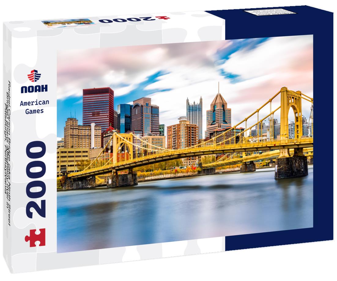 Noah Jigsaw Puzzle Rachel Carson Bridge (aka Ninth Street Bridge) spans Allegheny river in Pittsburgh, Pennsylvania 2000 pieces