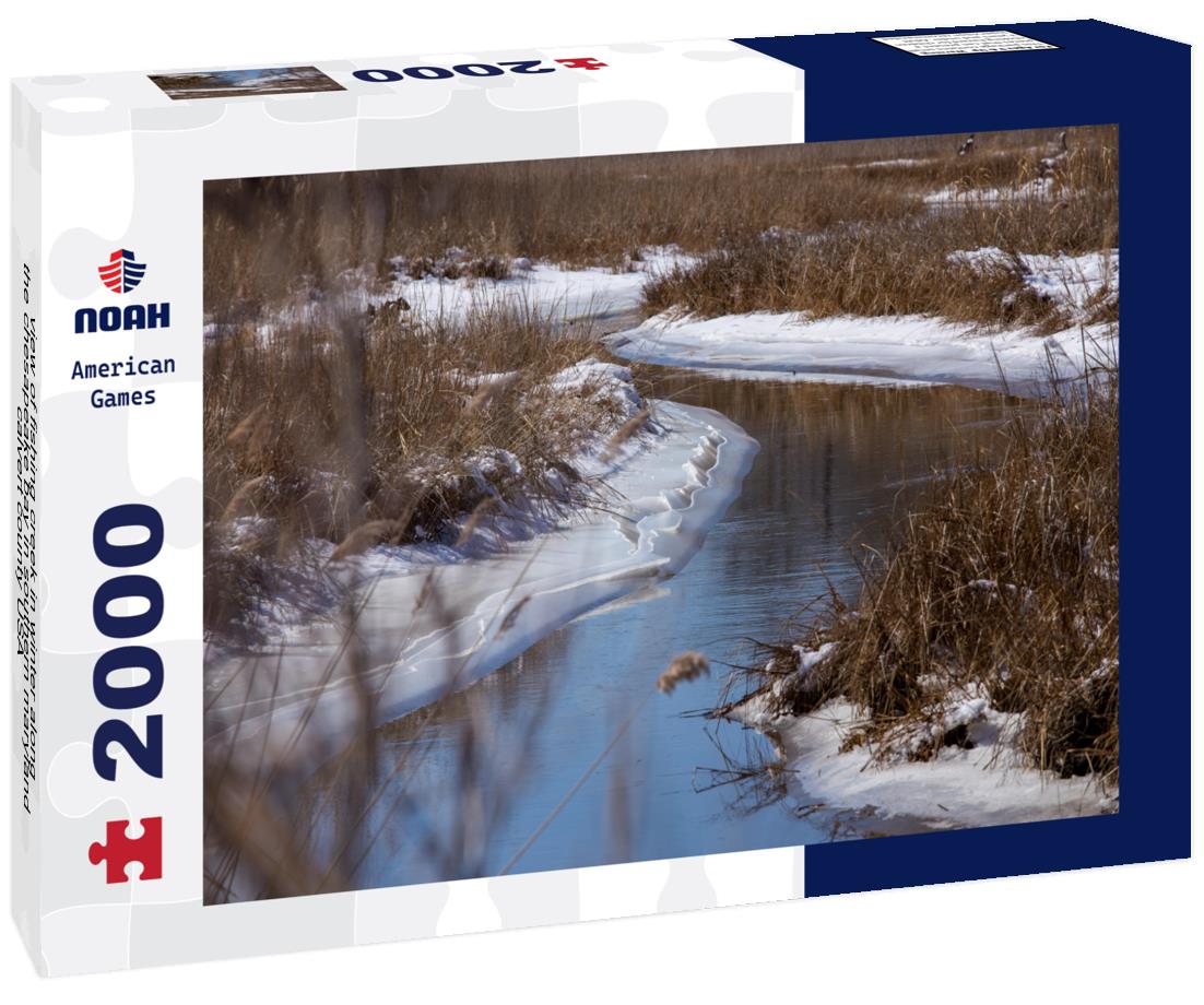 Noah Jigsaw Puzzle view of fishing creek in winter along the chesapeake bay in southern maryland calvert county USA 2000 pieces