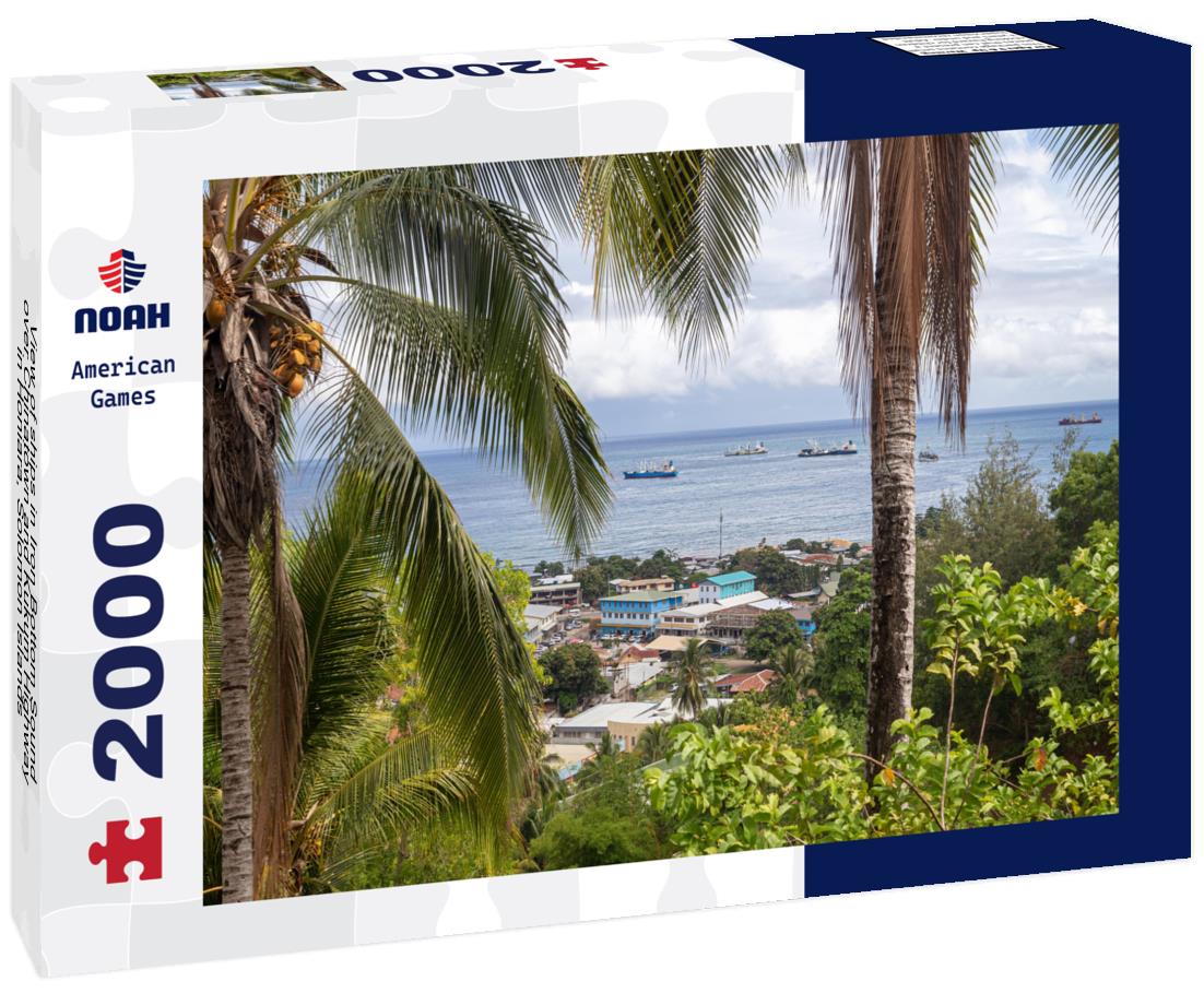 Noah Jigsaw Puzzle View of ships in Iron Bottom Sound, over Chinatown and Kukum Highway in Honiara, Solomon Islands 2000 pieces