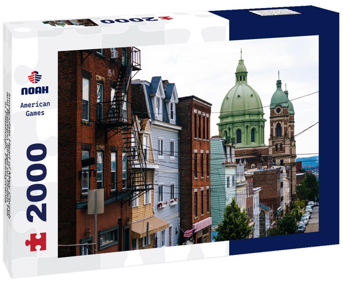 Noah Jigsaw Puzzle Immaculate Heart of Mary Church and Brereton Street on Polish Hill, in Pittsburgh, Pennsylvania 2000 pieces