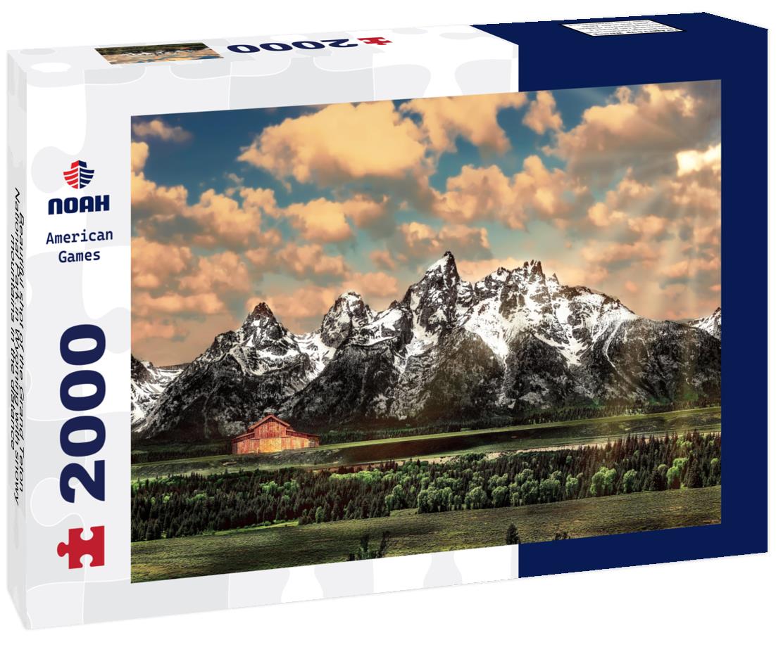 Noah Jigsaw Puzzle Beautiful shot of the Grand Teton National Park in Wyoming with snowy mountains in the distance 2000 pieces