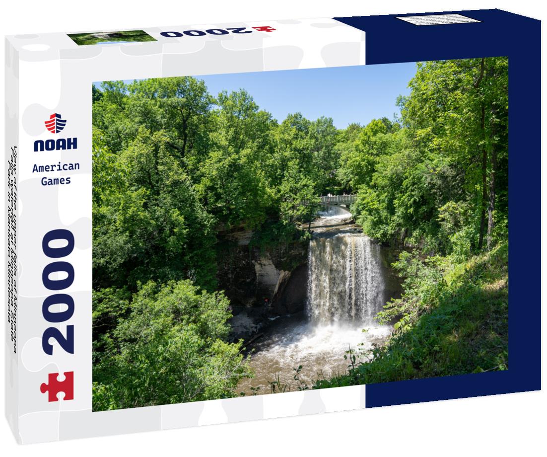 Noah Jigsaw Puzzle View of the upper falls of Minneopa Falls waterfall at Minneopa State Park in Mankato Minnesota 2000 pieces