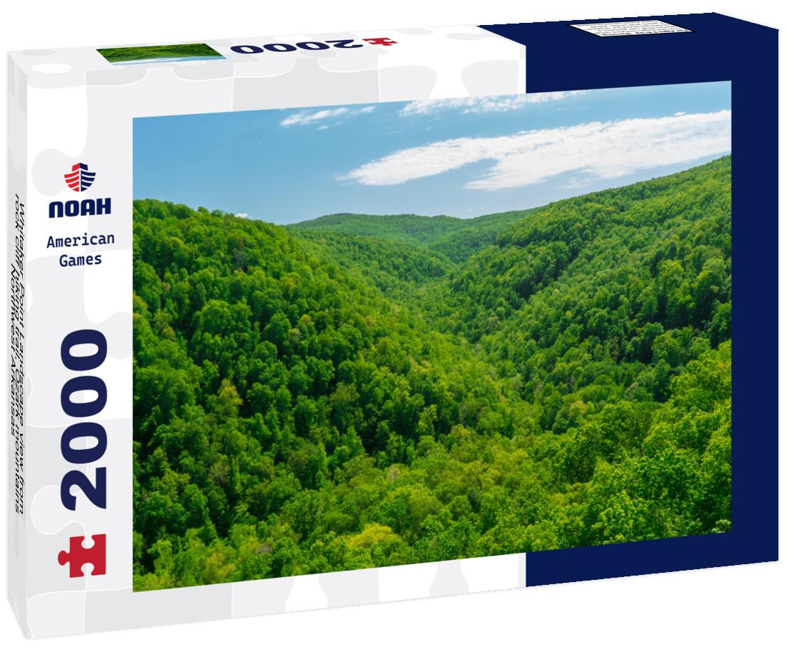 Noah Jigsaw Puzzle Whitaker Point Landscape view from rock cliff hiking trail, Ozark mountains, Northwest Arkansas 2000 pieces
