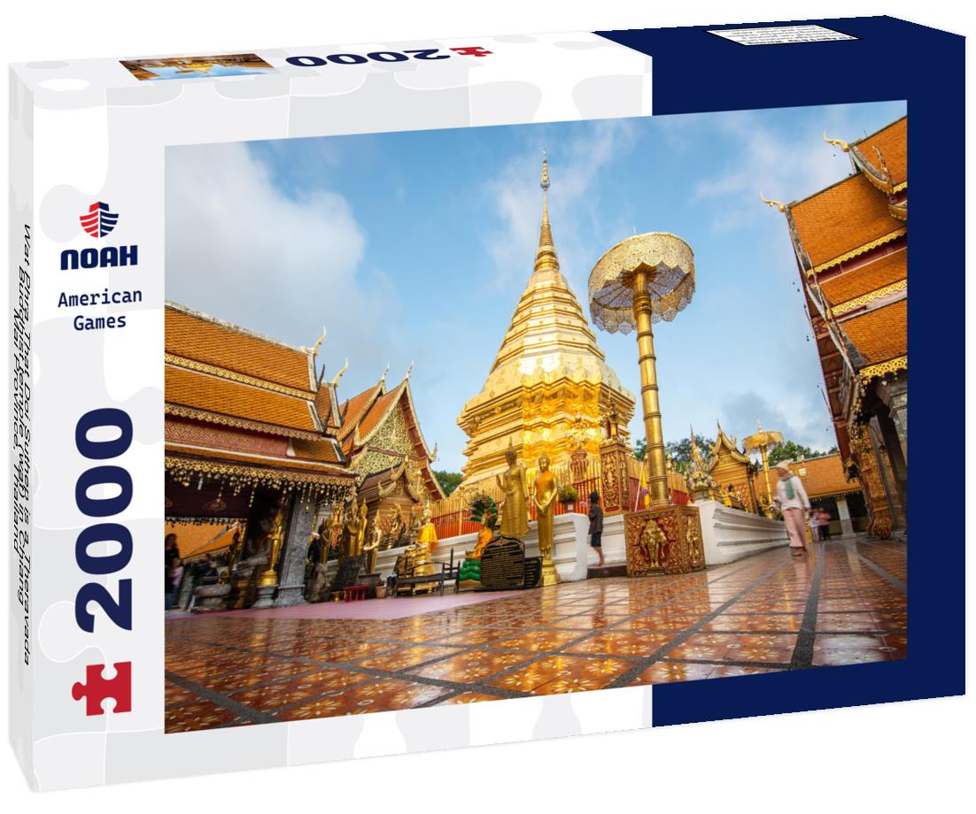 Noah Jigsaw Puzzle Wat Phra That Doi Suthep is a Theravada Buddhist temple (wat) in Chiang Mai Province, Thailand 2000 pieces