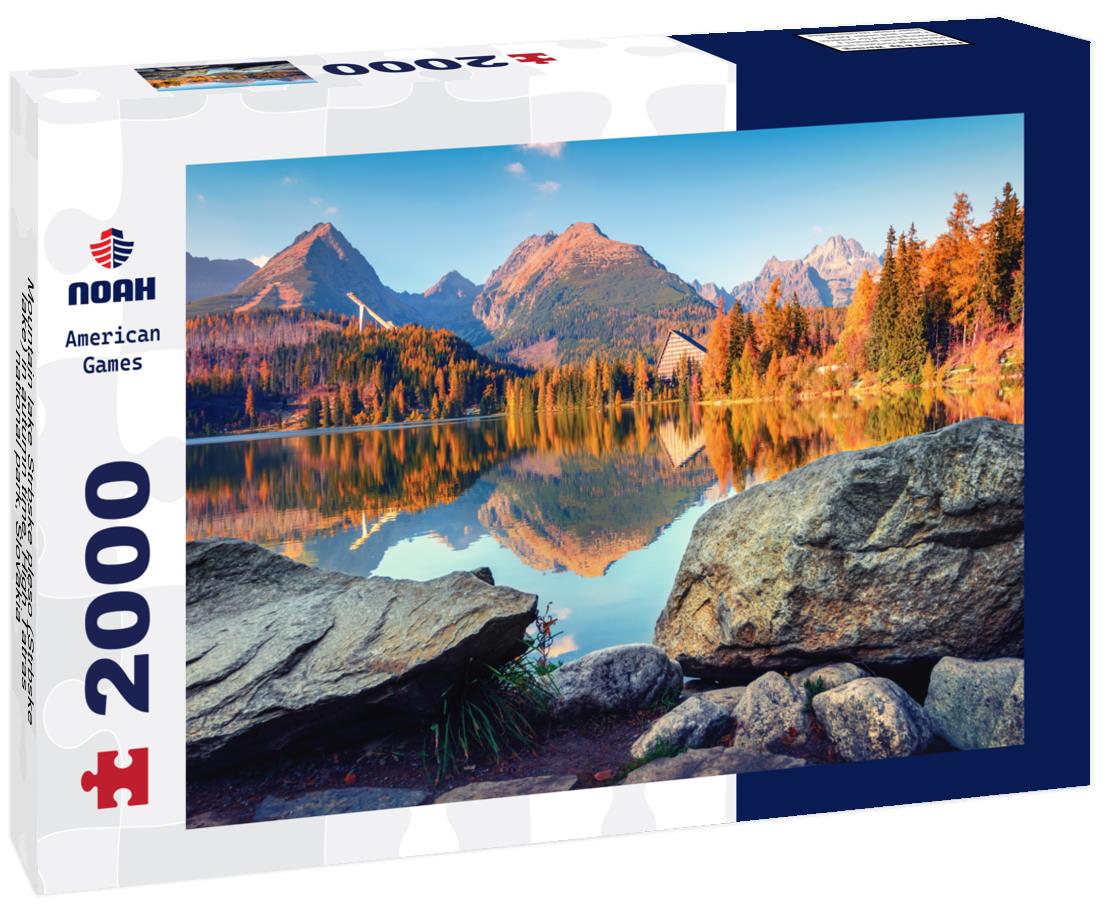 Noah Jigsaw Puzzle Mountain lake Strbske pleso (Strbske lake) in autumn time. High Tatras national park, Slovakia 2000 pieces