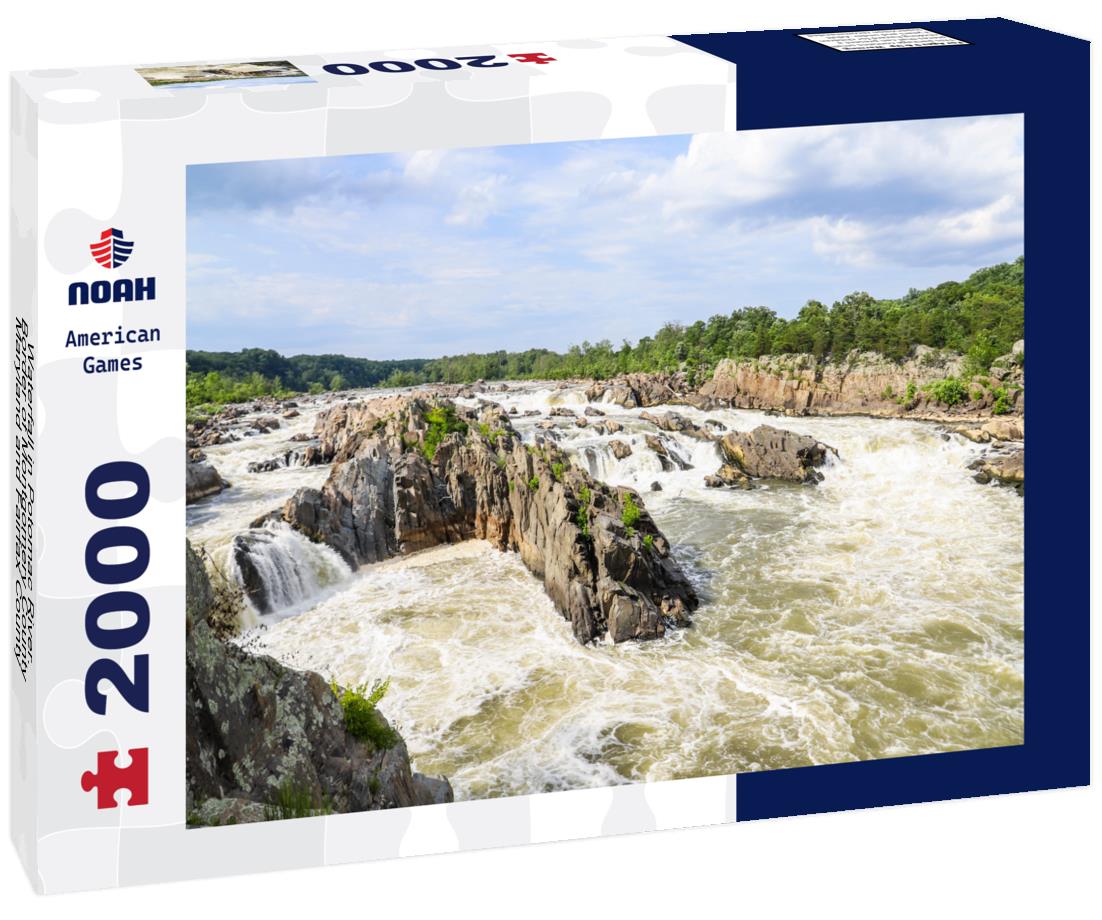 Noah Jigsaw Puzzle Waterfall in Potomac River. Border of Montgomery County, Maryland and Fairfax County, Virginia 2000 pieces