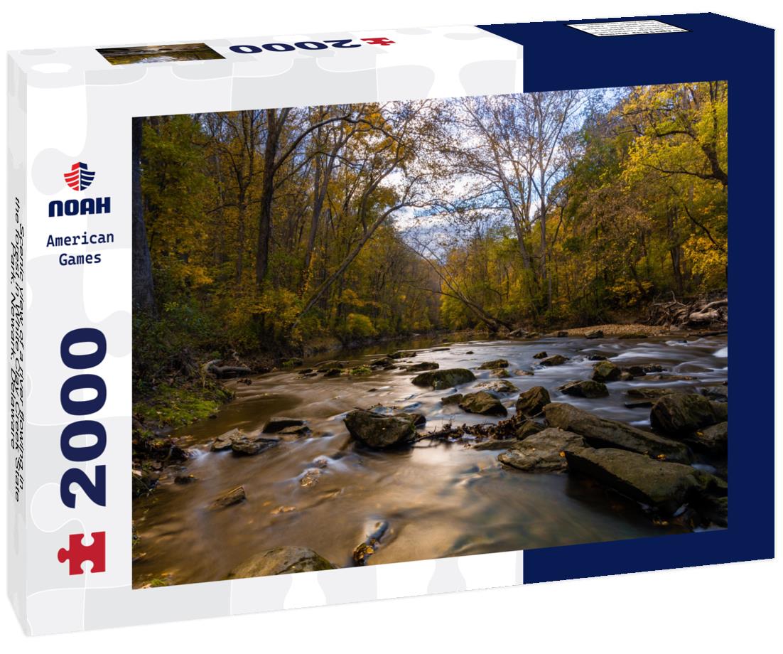 Noah Jigsaw Puzzle Scenic view of a river flowing in the forest in White Clay Creek State Park, Newark, Delaware 2000 pieces