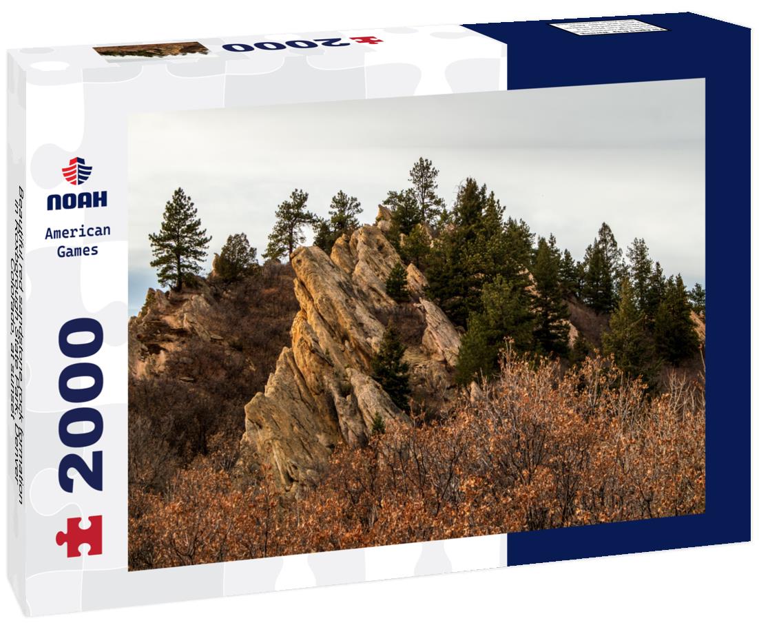 Noah Jigsaw Puzzle Beautiful red sandstone rock formation in Roxborough State Park, Denver, Colorado, at sunset 2000 pieces